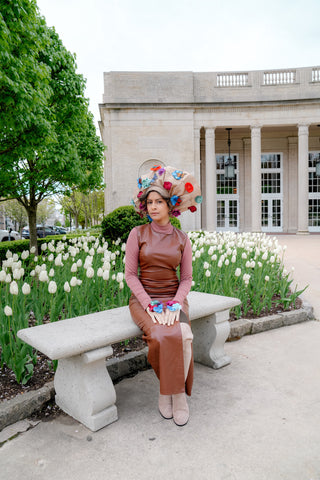 StyleEsteem Couture Turban at the Central Park Conservancy’s Women’s Committee Fredrick Law Olmstead Luncheon aka the Hat Luncheon