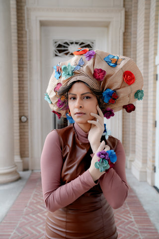 The "Garden" Couture Gele Turban