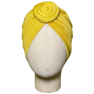 SAMPLE SALE | Top Knot Tie Dye Turban Yellow