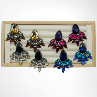 Modern Edgy Jewel Earrings