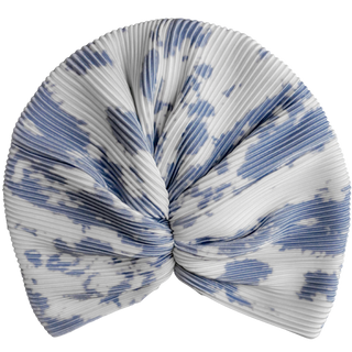 Feather Jewel Pleated Designer Turban