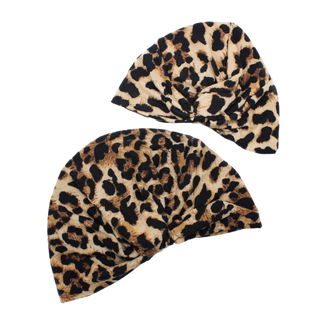 Leopard Print Cotton Turban | Kids Adult Matching Set