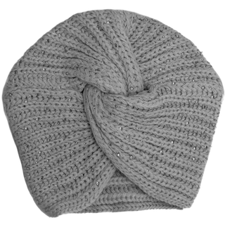 Knit Turban Twist Knot Rhinestone Sparkles